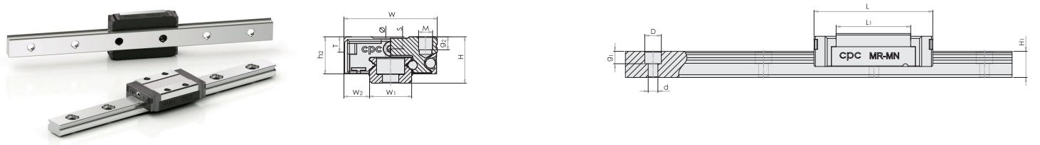 Linear Guide CPC MR*ML / MR*MN