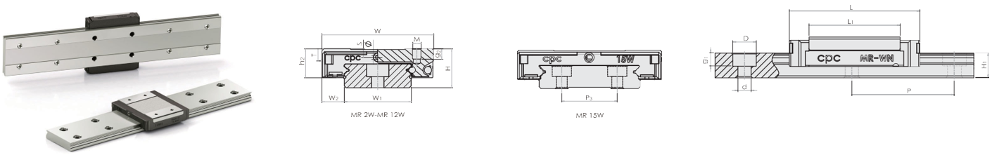 Linear Guide CPC MR*WN / CPC MR*WL