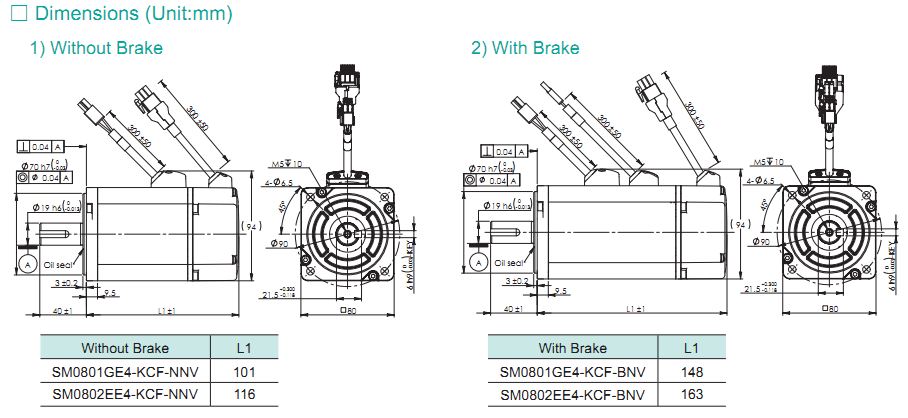 Động cơ SERVO Moons' – DC INPUT