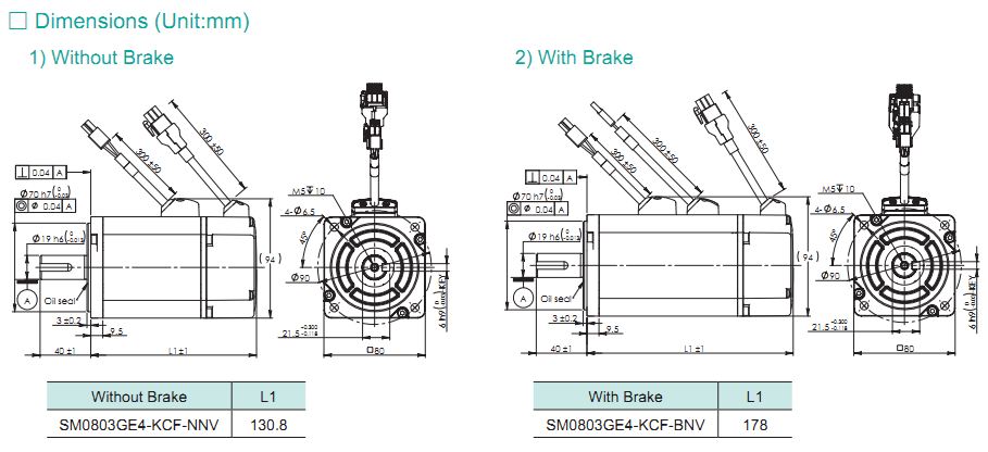 Động cơ SERVO Moons' – DC INPUT