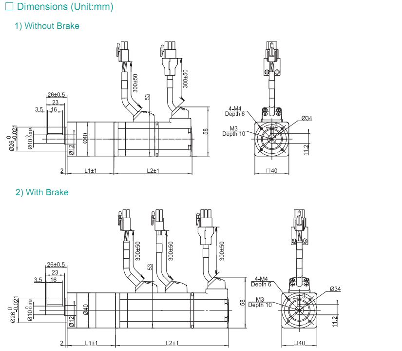 Động cơ SERVO Moons' – DC INPUT