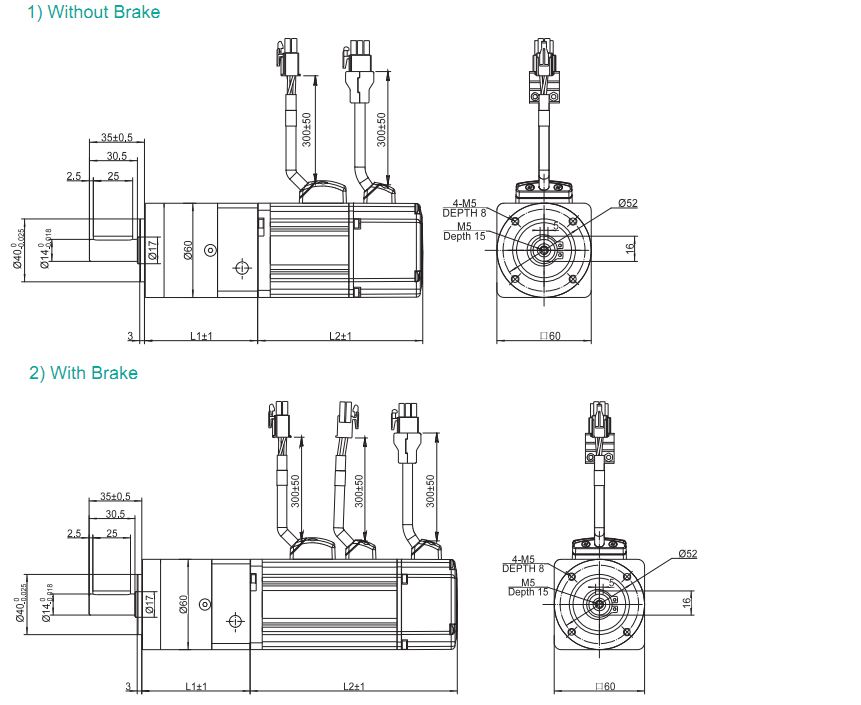 Moons'  SERVO MOTOR – DC INPUT