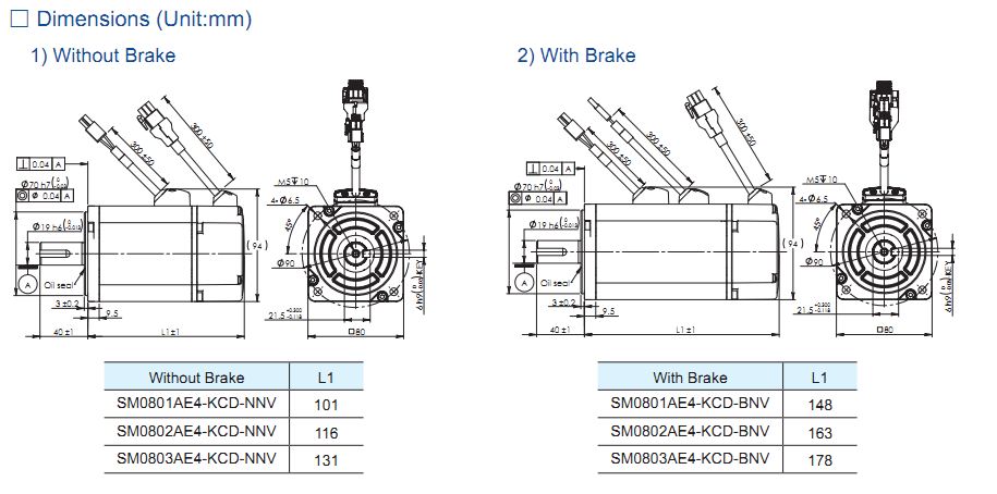 Động cơ SERVO Moons' – AC INPUT