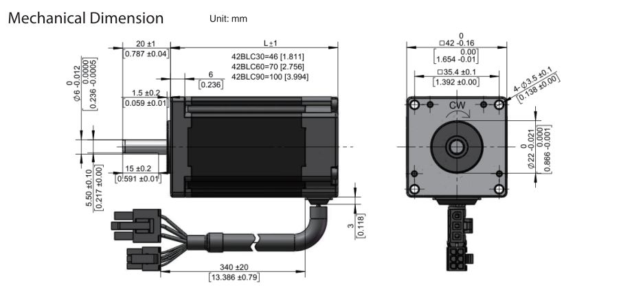 S42 SERIES BRUSHLESS DC MOTORS