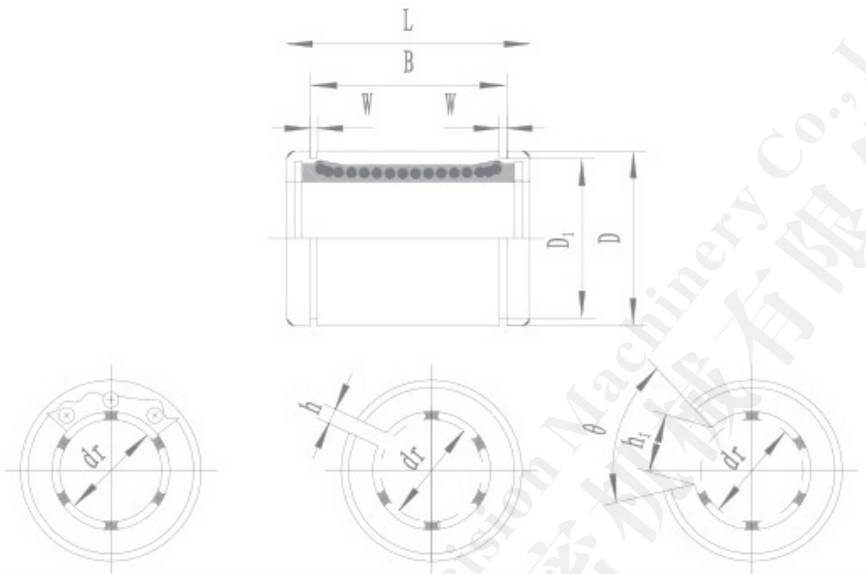 Linear bearing LM**UU