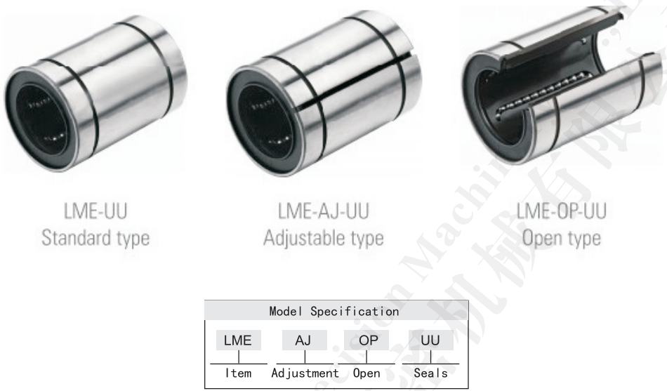 Linear bearing LME**UU