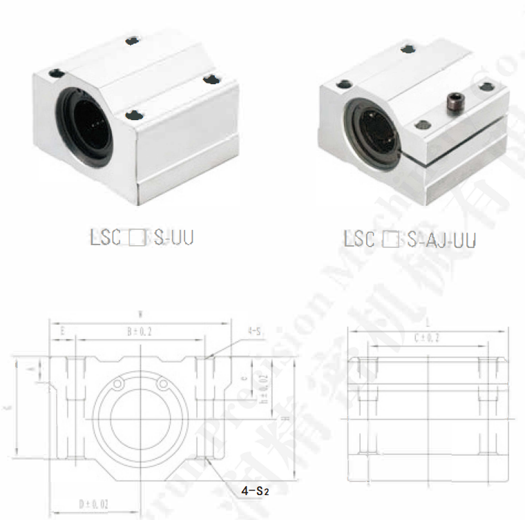 Vòng bi trượt SCS-UU SCS-AJ-UU