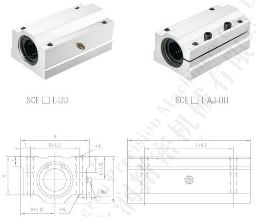 Vòng bi trượt SCEL-UU SCEL-AJ-UU