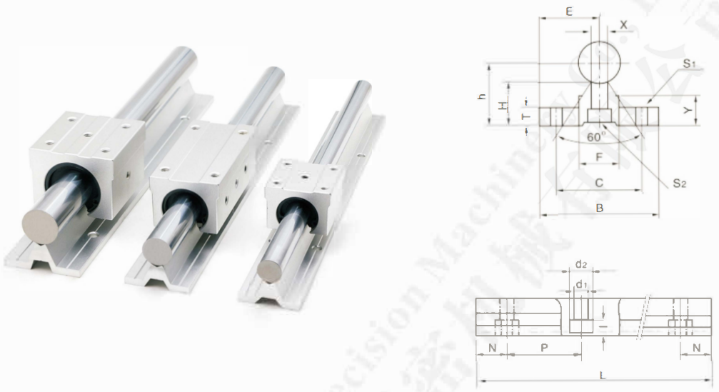 Trục trượt, Trục mạ crom LSBR