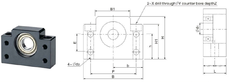 BALL SCREW SUPPORT UNIT BF