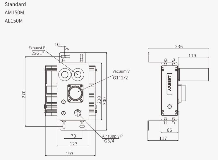 Airbest Vacuum pump ASBP Combined