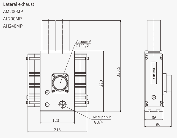 Airbest Vacuum pump ASBP Combined