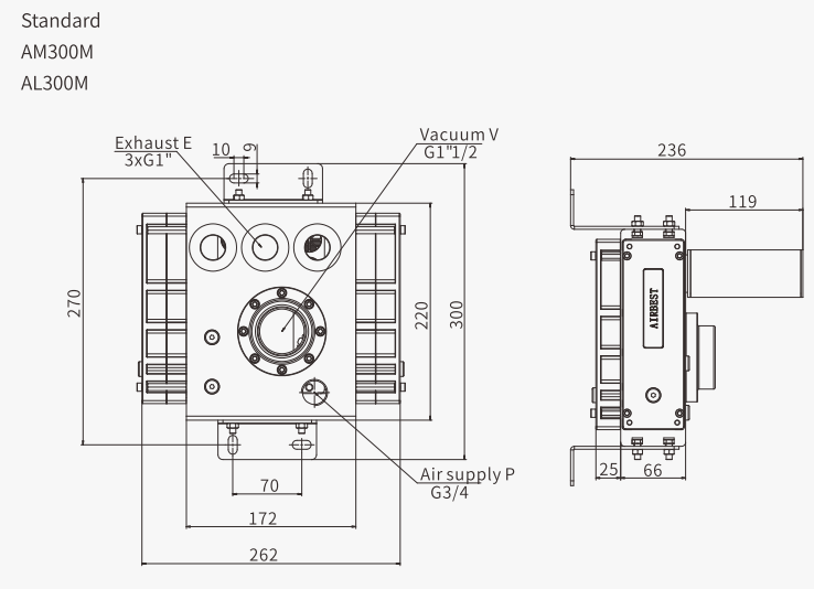 Airbest Vacuum pump ASBP Combined