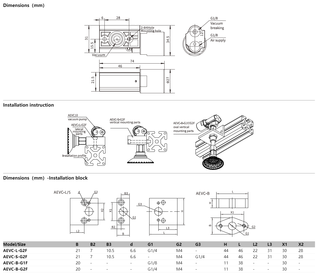 Airbest Vacuum pump AEVC