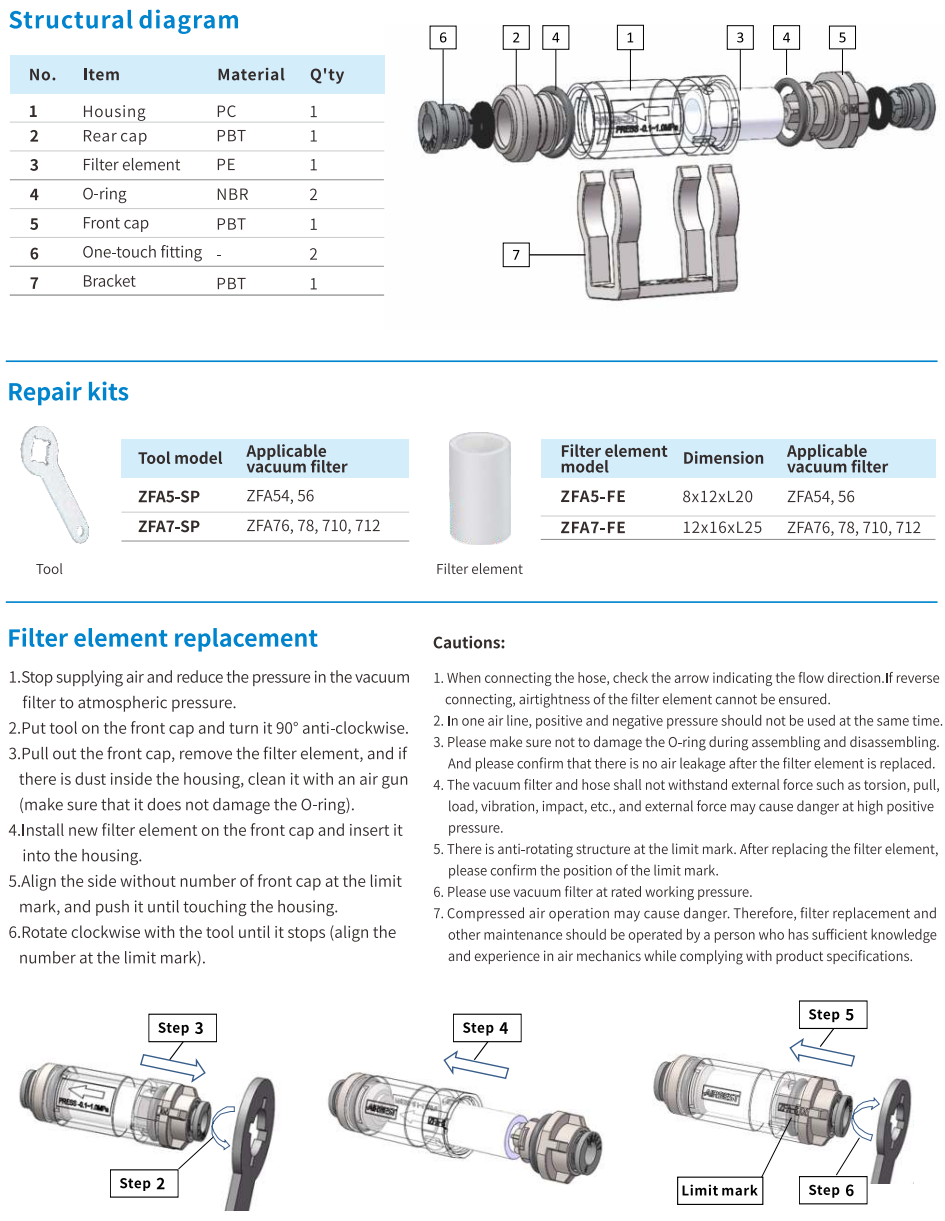 Phụ kiện bơm hút chân không Airbest ZFA