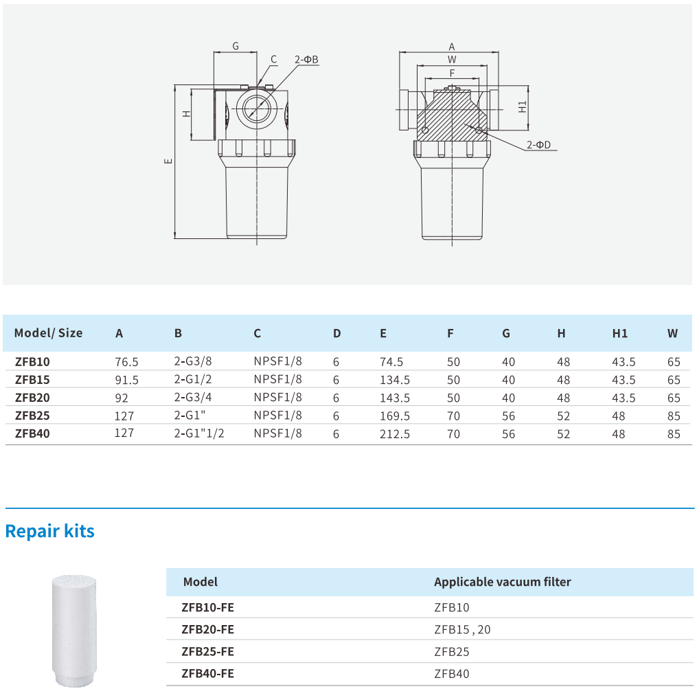 Vacuum Accessories Airbest ZFB