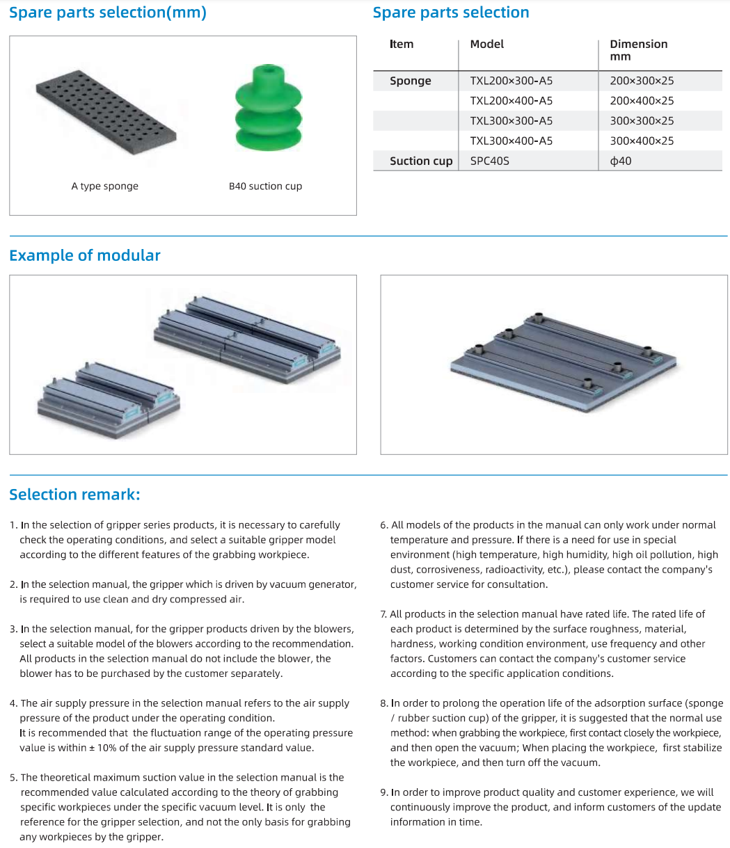 Vacuum Gripping System Airbest TXL