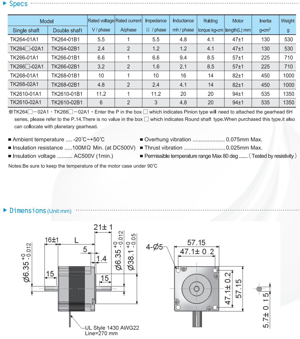 2 PHASE STEPPER MOTOR Troy