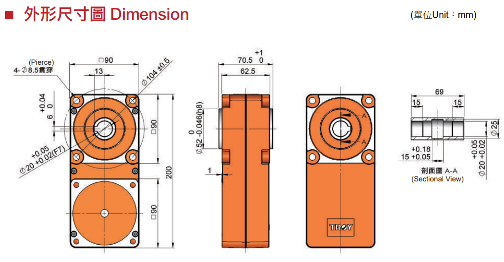 PARALLEL GEARBOX ( F SERIES)