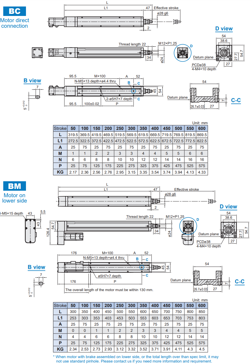 Rod Type Electric Actuator (Without motor) MEQG