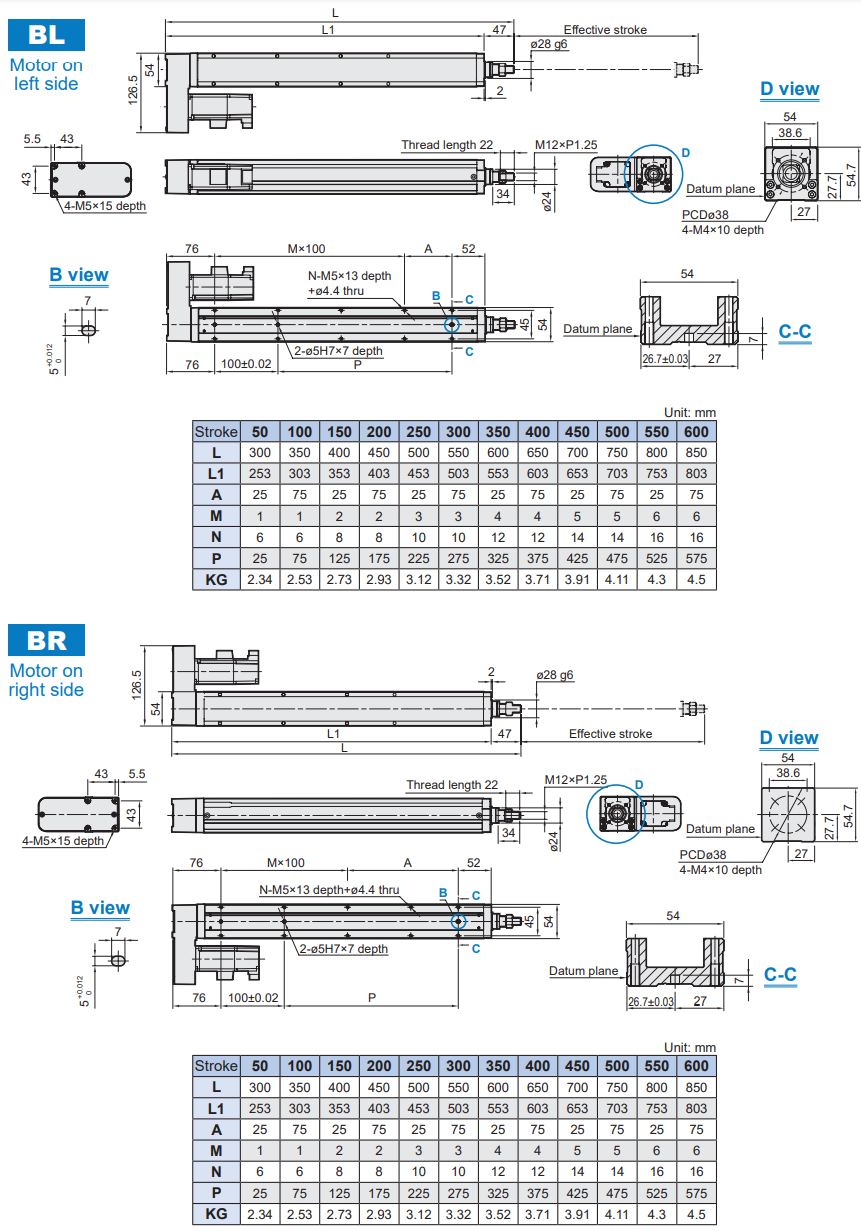 Rod Type Electric Actuator (Without motor) MEQG