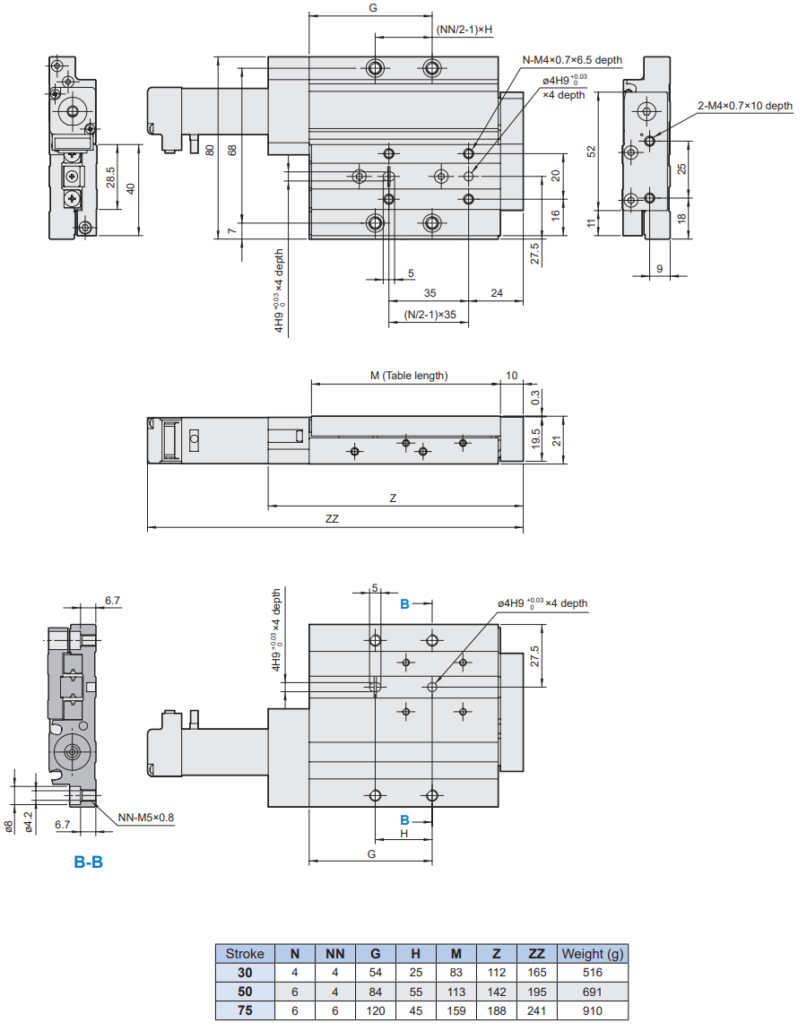 Mini. Electric Cylinder MESF2