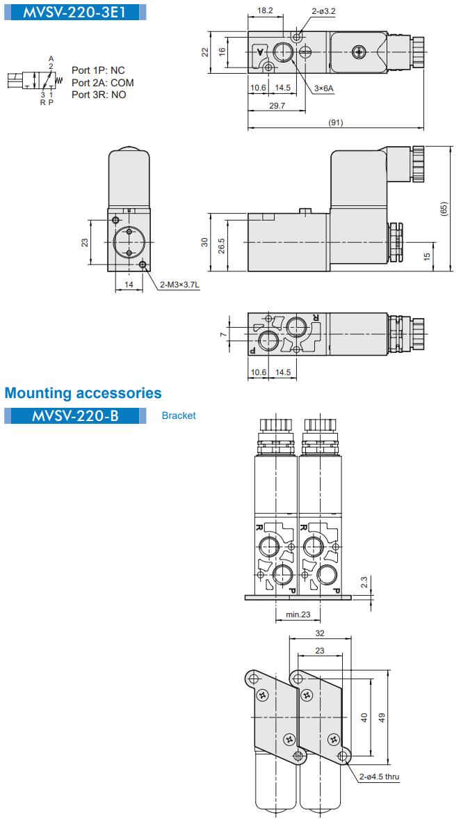 Solenoid Valve MVSV-220