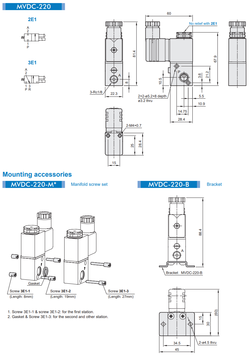 Solenoid Valve MVDC-220