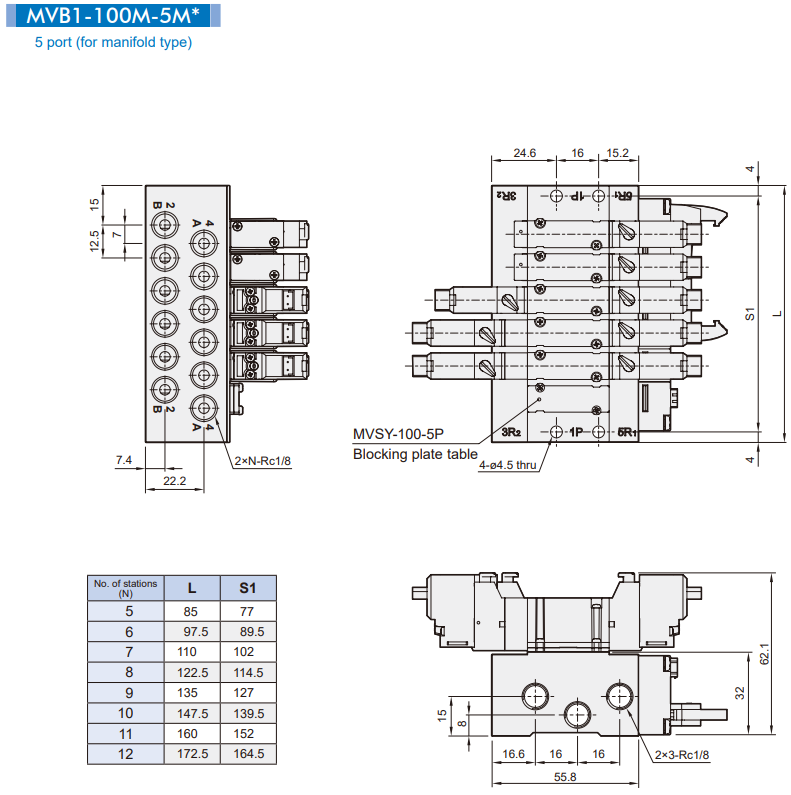 Solenoid Valve MVB1-100