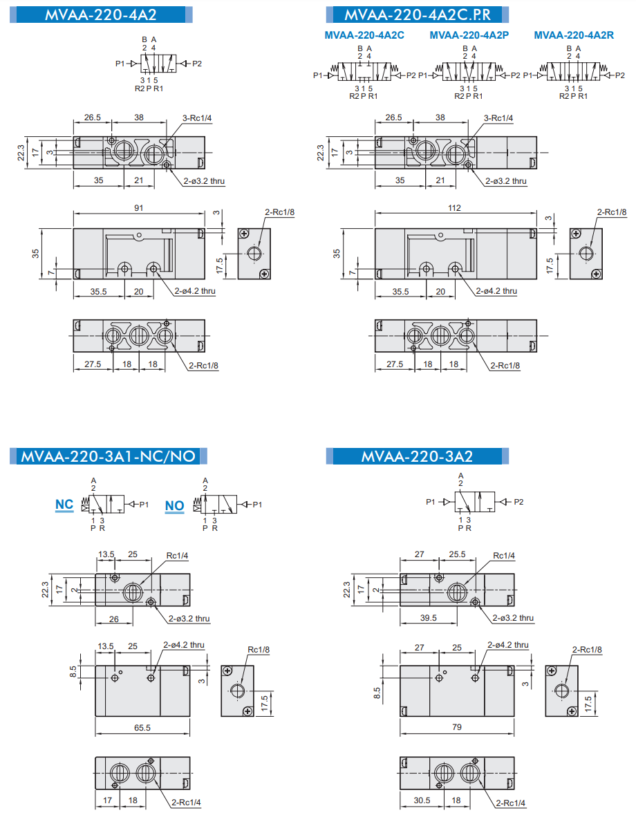 Pilot valve MVAA-220