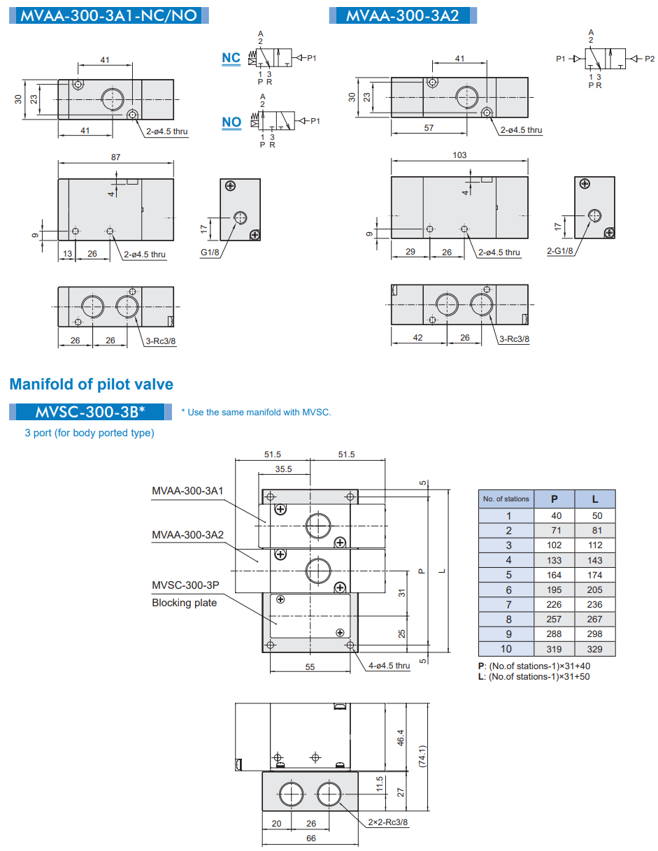 Pilot valve MVAA-300