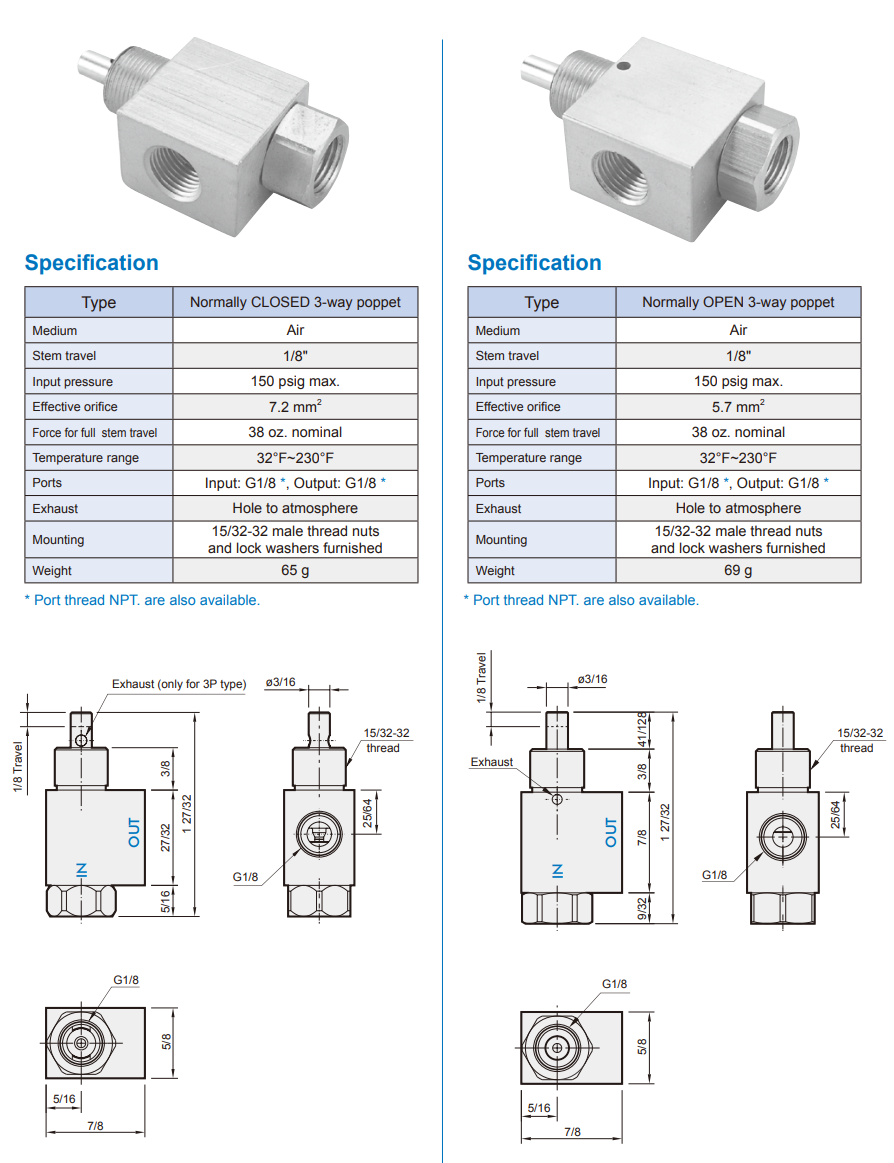 Van điều khiển MVHF-2P-NC