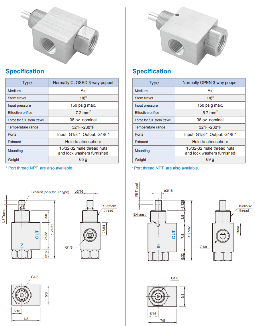 Van điều khiển MVHF-3P-NC