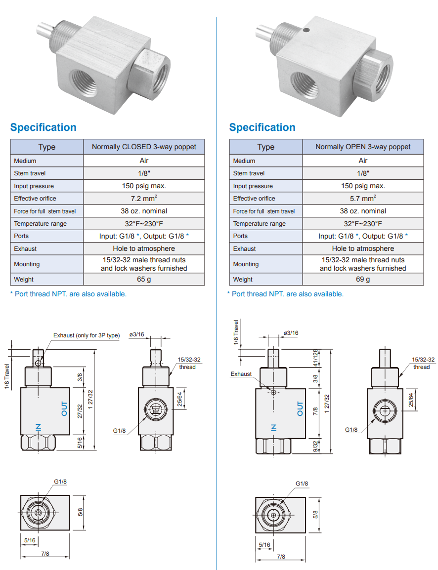 Van điều khiển MVHF-3P-NO