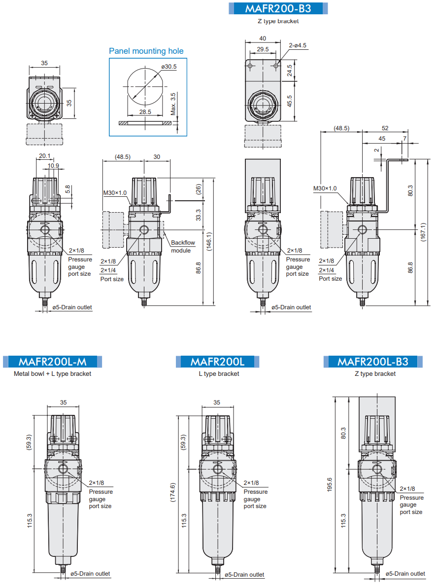 Air units MAFR200L