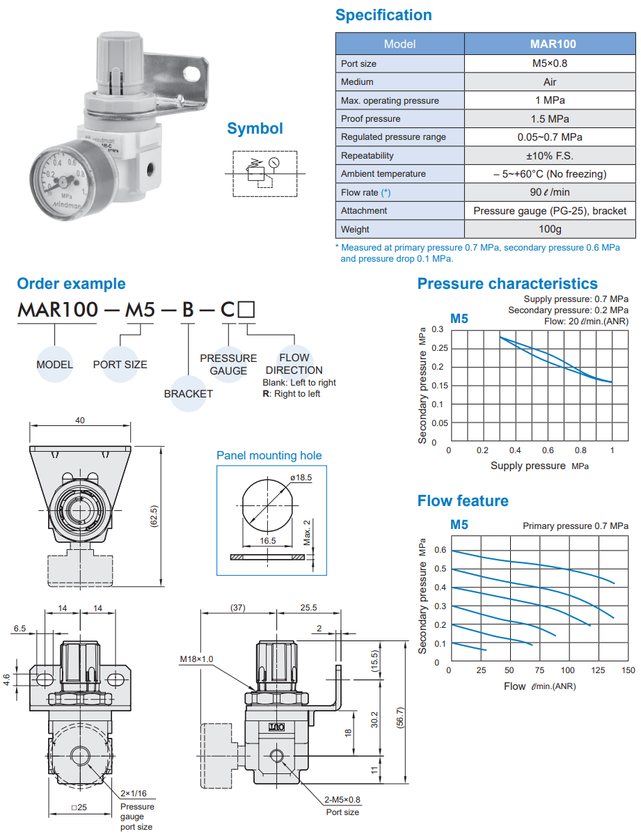 Pressure Regulator MAR100