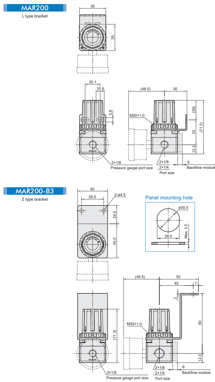 Pressure Regulator MAR200