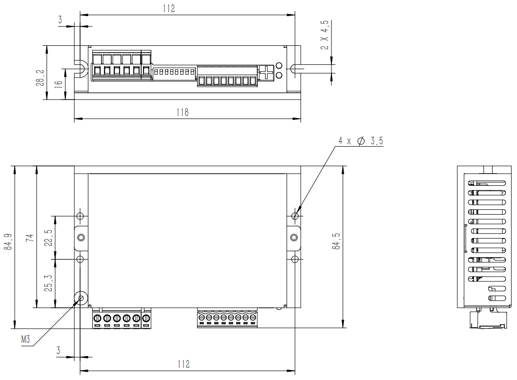 Bộ điều khiển động cơ Moons' SRX04-S