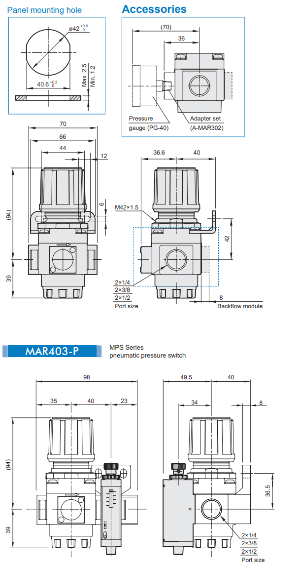 Pressure Regulator MAR403