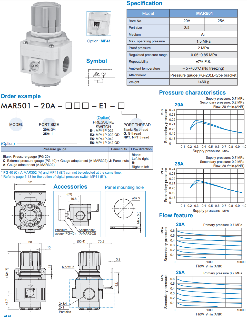 Pressure Regulator MAR501