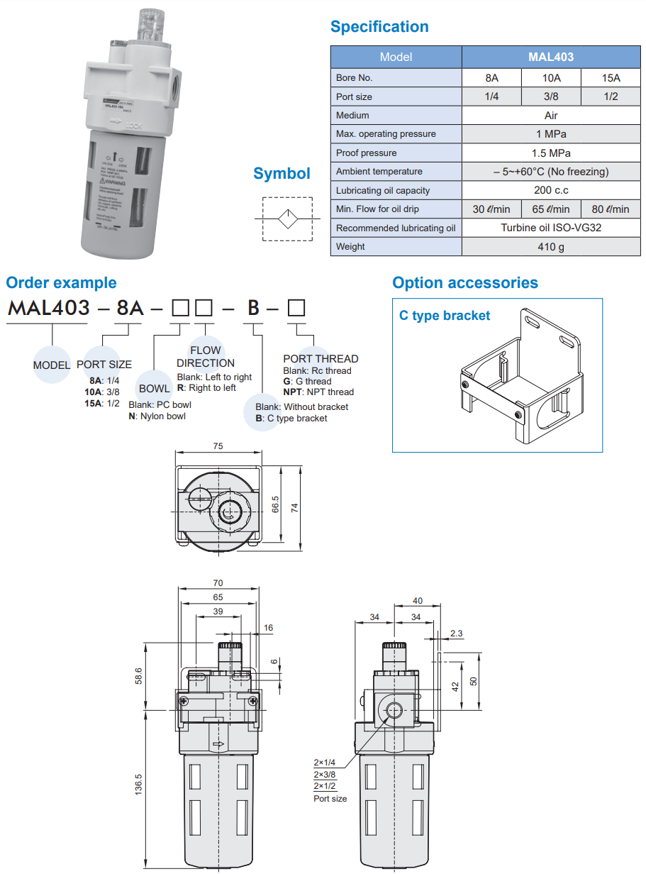 Lubricator MAL403