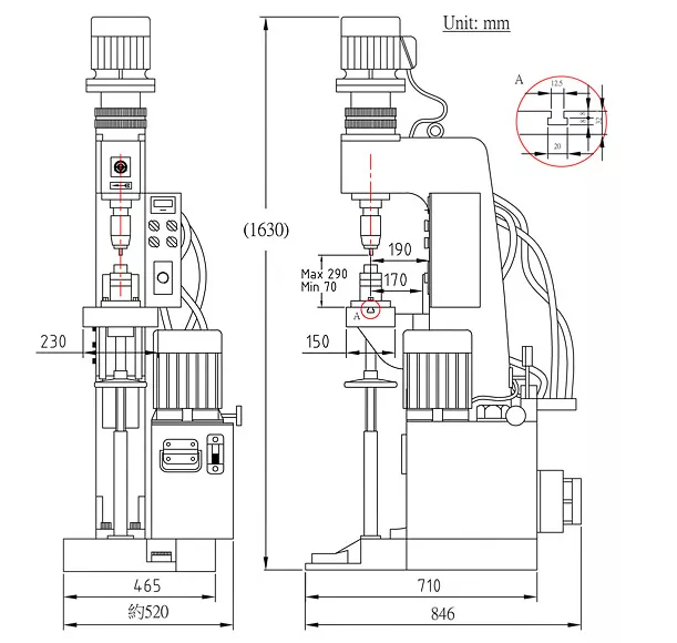 Máy tán đinh khí nén Atoli TC-152