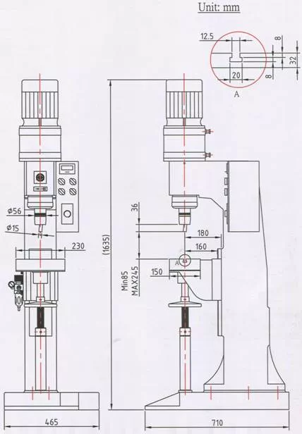 Máy tán đinh khí nén Atoli TC-185