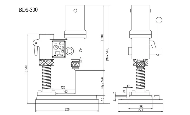 Máy khoan bàn chính xác tốc độ cao BDS-300