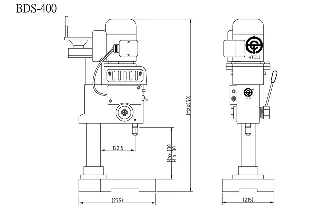 Máy khoan bàn chính xác tốc độ cao BDS-400