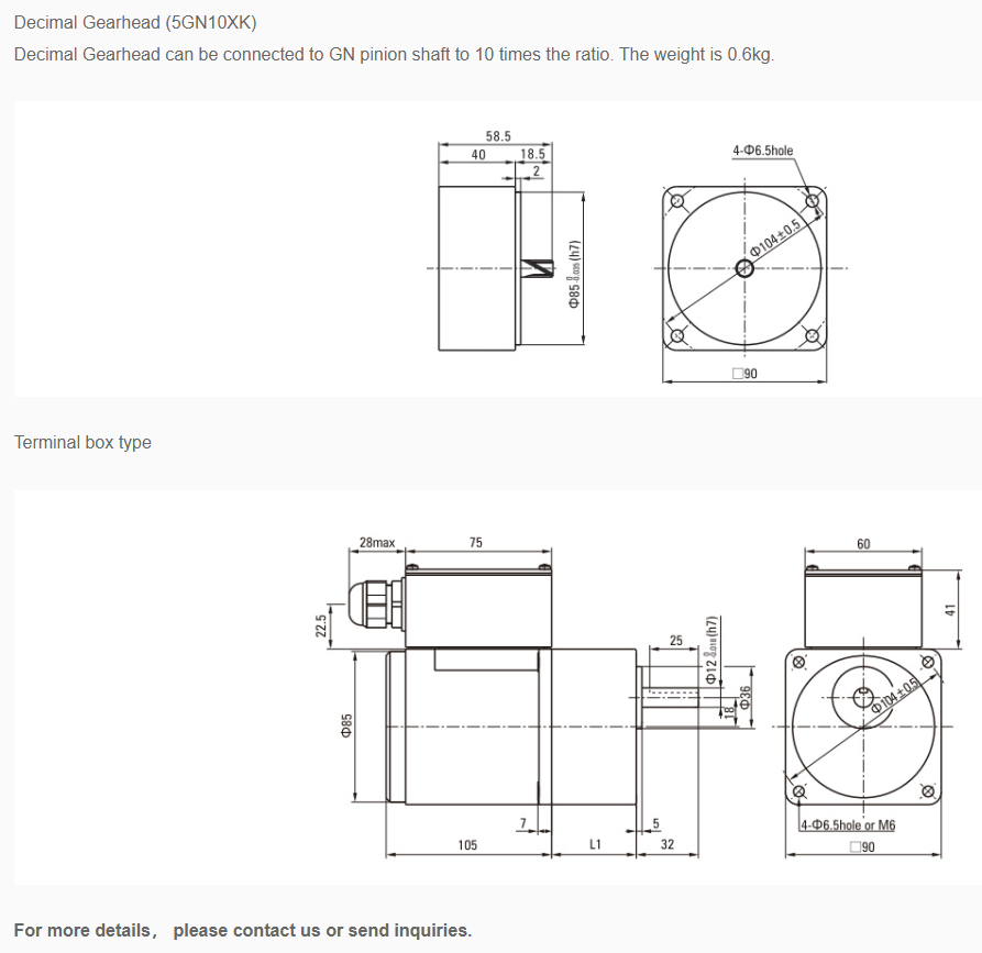 40w speed control motor ratio from 3~750