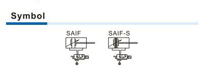 Airtac SAIF cylinder with valve