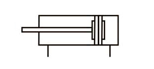 Xi lanh bàn trượt dòng HLF (loại con lăn)