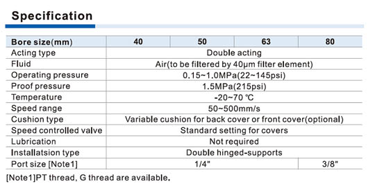 Airtac MCK Series Clamping Cylinder
